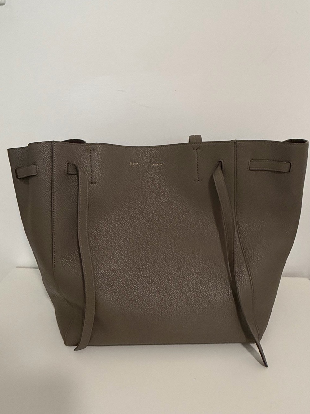Celine Cabas Phantom Small Taupe Tote Bag Phoebe Philo